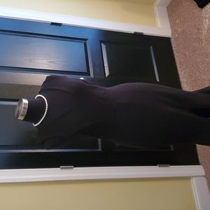 Asoph black sparkle a line gown